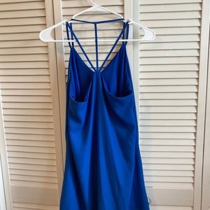 Blue silky dress. Size S